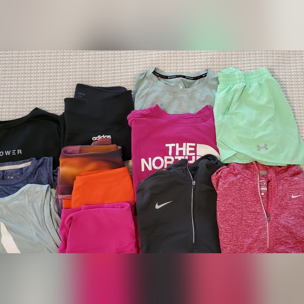 25 Piece ATHLETIC Mystery LOT- Nike, Reebok, Adidas, & Under Armour